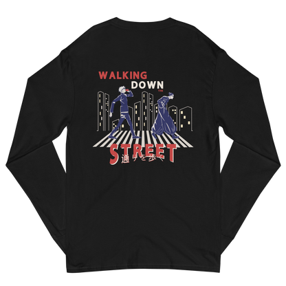 WALKING DOWN THE STREET [ Embroidered front logo ] LONG SLEEVE