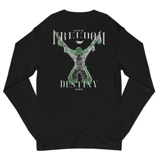 SLAVE OF FREEDOM [ Embroidered front logo ] LONG SLEEVE