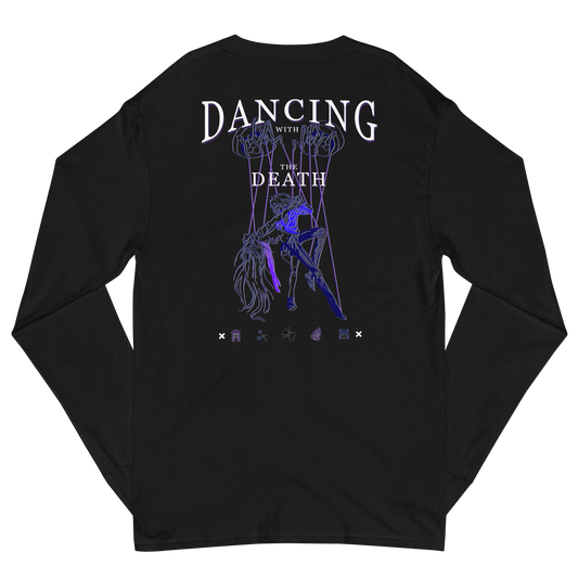 DANCING WITH THE DEATH [ Embroidered front logo ] LONG SLEEVE