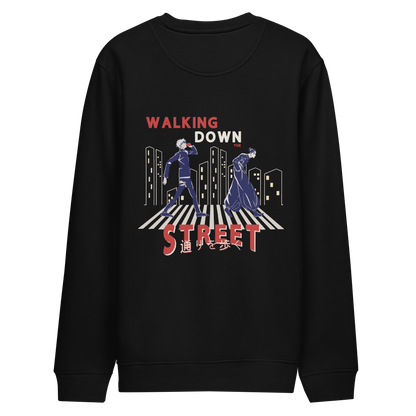 WALKING DOWN THE STREET [ Logo brodé sur le devant ] SWEAT-SHIRT