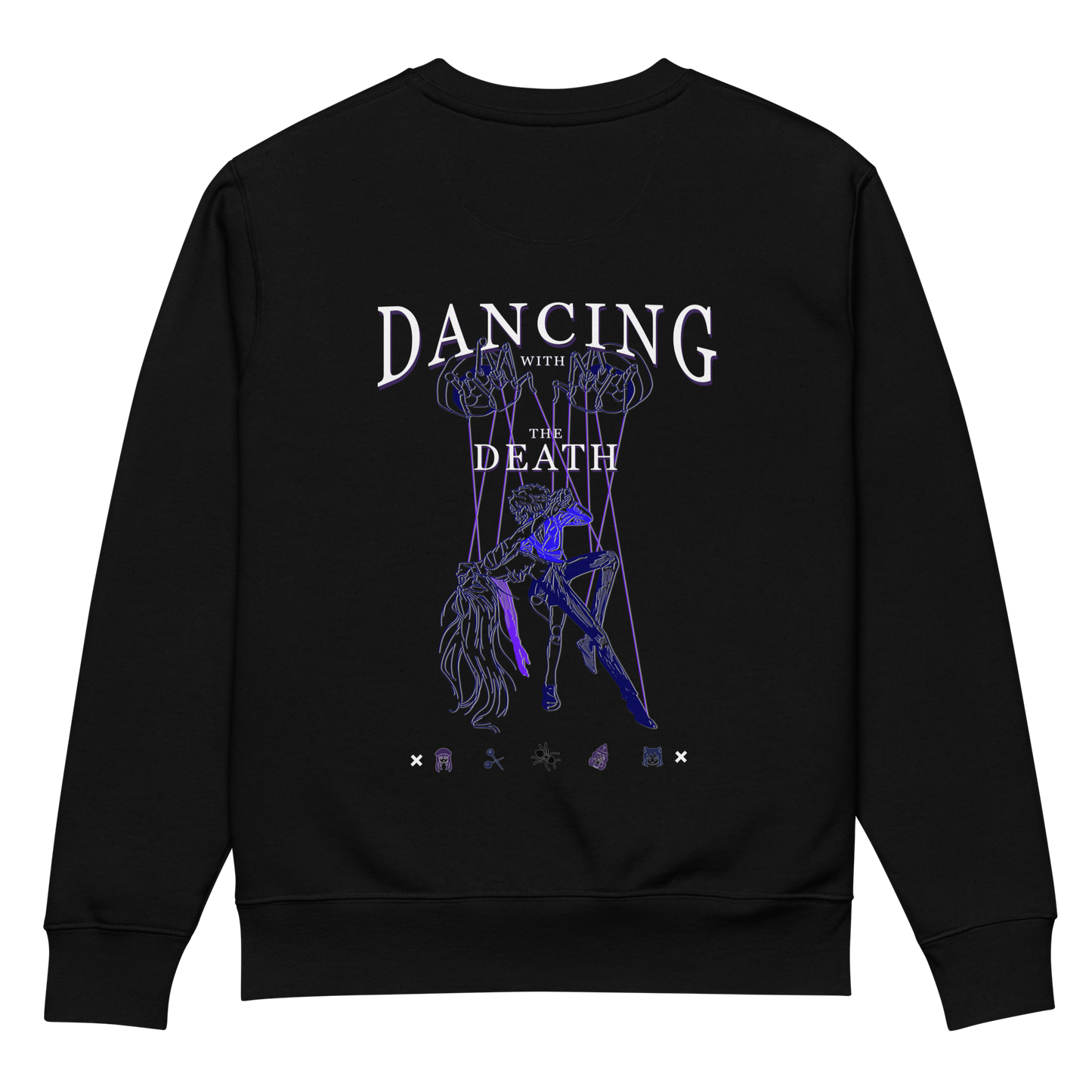 DANCING WITH THE DEATH [ Embroidered front logo ] SWEATSHIRT