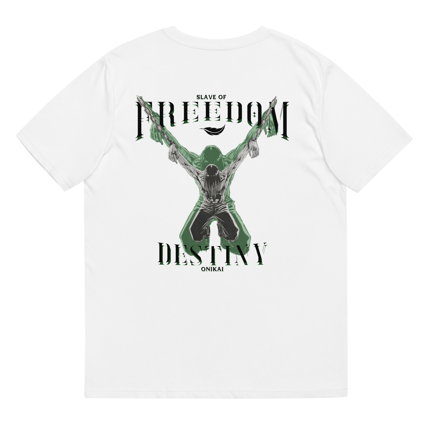 SLAVE OF FREEDOM [ Embroidered front logo ] T-SHIRT