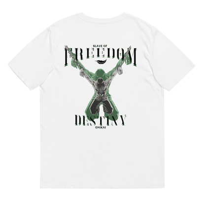 SLAVE OF FREEDOM [ Embroidered front logo ] T-SHIRT