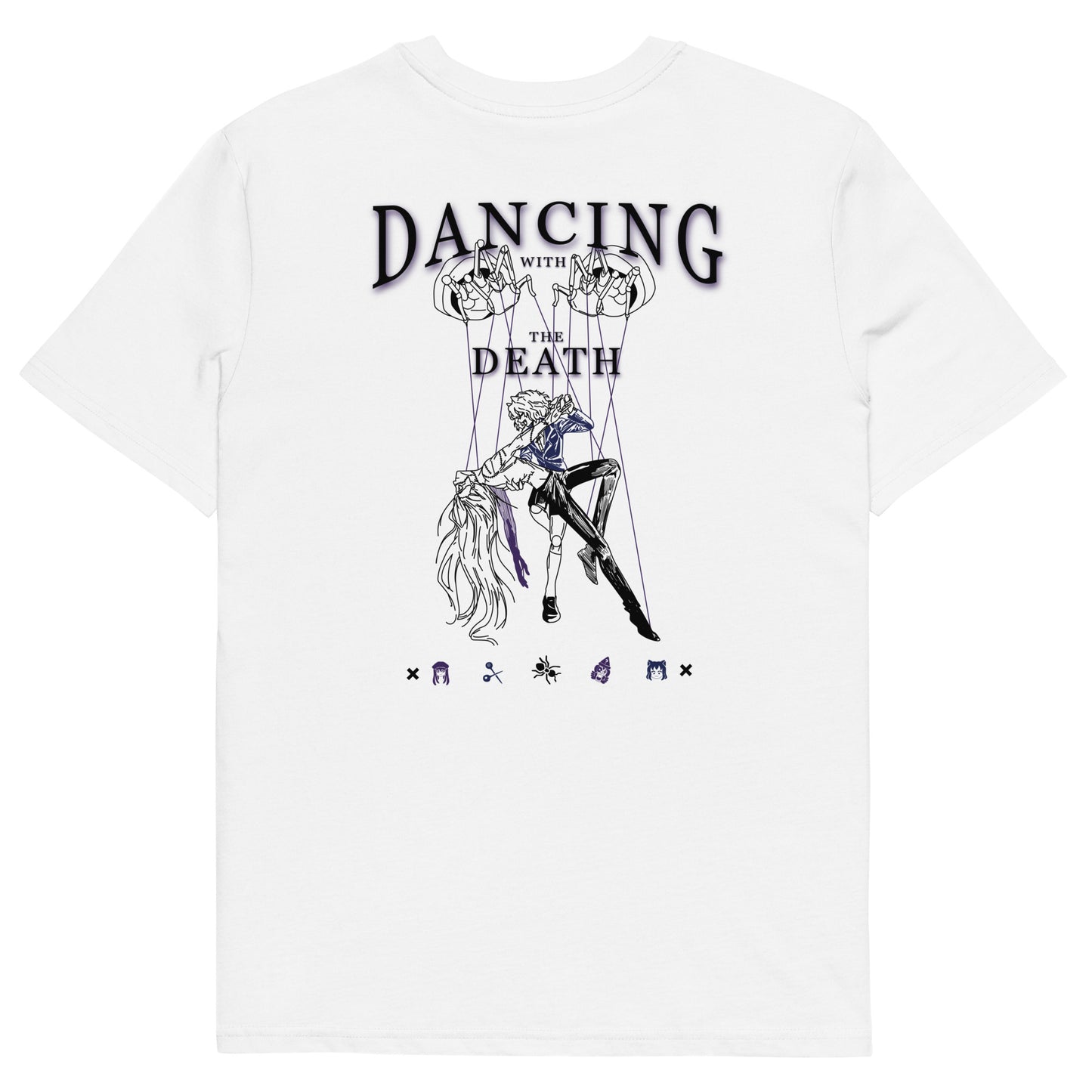 DANCING WITH THE DEATH [ Embroidered front logo ] T-SHIRT