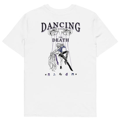 DANCING WITH THE DEATH [ Embroidered front logo ] T-SHIRT